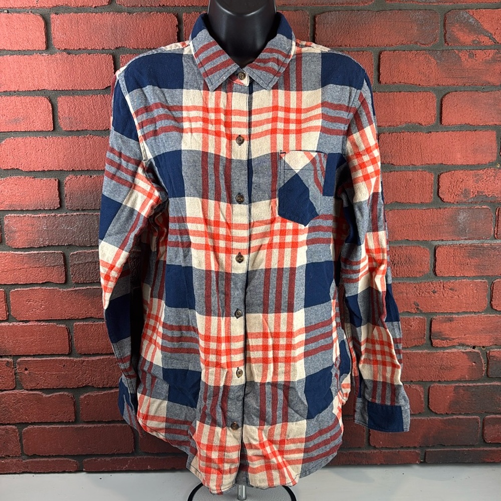 Field & Stream Shirt Womans Large Plaid Button Down